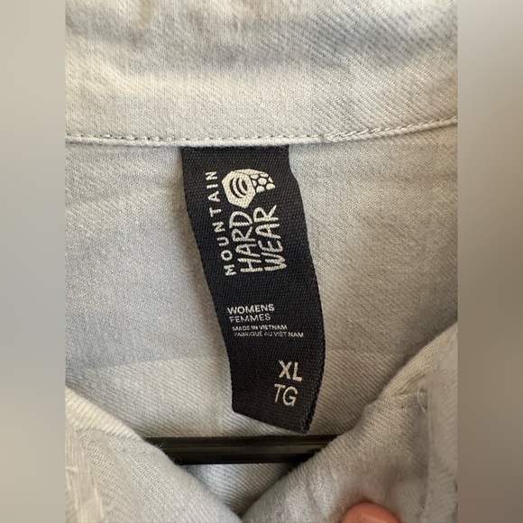 NWT Mountain Hardwear Womens XL Moiry Plaid Shirt Jacket Cotton Outdoor Camping - Picture 7 of 13